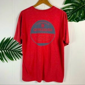 QUICKSILVER Men’s Red Graphic T Shirt Size XL
